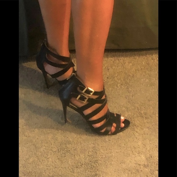 Steve Madden “Gorgeous, weave strap heel sandals sz 9 - Picture 3 of 11